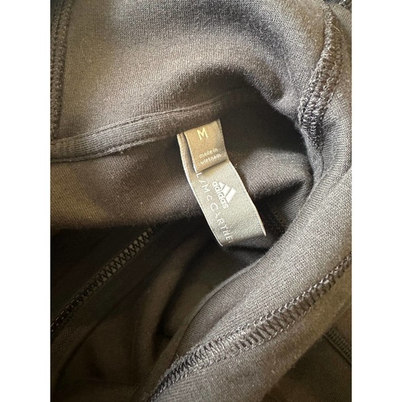 Adidas x Stella McCartney SC Cropped Full Zip Hoodie Black Women's Size Medium - Picture 10 of 12